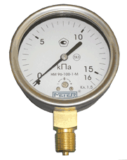 Манометр METER НМ 96 напоромер-манометр с мембранной коробкой Купить Манометр METER НМ 96 напоромер-манометр с мембранной коробкой