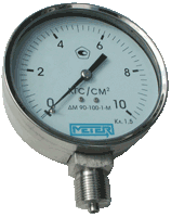 Манометр METER ДМ-90-100 (корпус и механизм из нержавеющей стали). Не поставляем Купить Манометр METER ДМ-90-100 (корпус и механизм из нержавеющей стали). Не поставляем