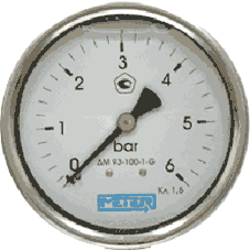 Манометр METER ДМ-93-1-100 (виброустойчивые с гидрозаполнением, осевой)